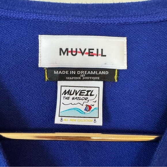 Muveil The Sailor Collection Nautical Bell Sleeve Swing Top 40 / M - L - Picture 7 of 9